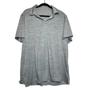 IZOD Golf Shirt Mens Size Large Blue Polo Shor Sleeve Light Weight Shirt for men